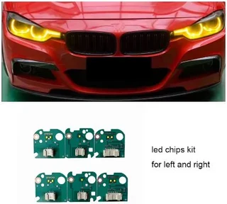 Bright Yellow Daytime Running Lights For BMW 3 Series F30 LCI 3&#39; F31Angel Eyes (10007474)