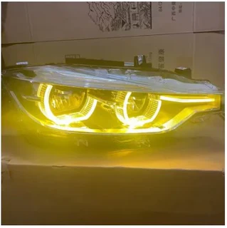Bright Yellow Daytime Running Lights For BMW 3 Series F30 LCI 3&#39; F31Angel Eyes (10007474)
