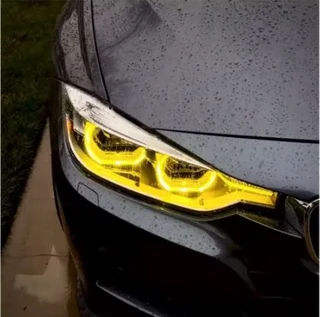 Bright Yellow Daytime Running Lights For BMW 3 Series F30 LCI 3&#39; F31Angel Eyes (10007474)