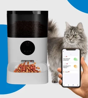 Cat/Dog Smart Food Dispenser with Wifi Camera and Voice Recorder - (10005925)