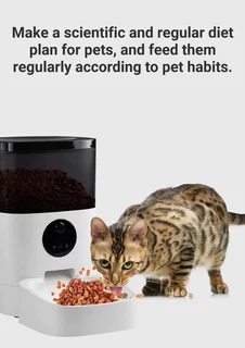 Cat/Dog Smart Food Dispenser with Wifi Camera and Voice Recorder - (10005925)