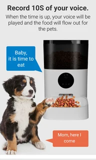 Cat/Dog Smart Food Dispenser with Wifi Camera and Voice Recorder - (10005925)
