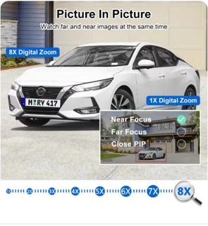 JT-CLEAR 4MPx4MP Dual Lens Binocular Zoom Wifi Ball Wireless IP Camera  (10007133)