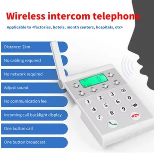 1000Meter Wireless Telephone Intelligent Networking Intercom System (10007495)