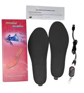 USB Remote Controlled and Rechargeable Electric Heated Shoe Insole Kit (10004863)