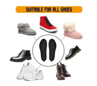 USB Remote Controlled and Rechargeable Electric Heated Shoe Insole Kit (10004863)