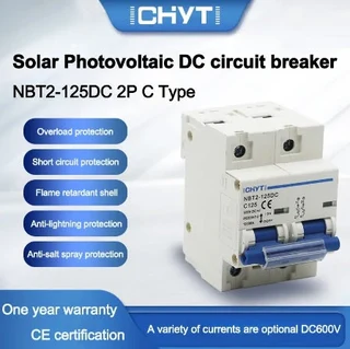 2Pole 125A DC 600V Circuit Breaker for Solar PV Systems (10005942)