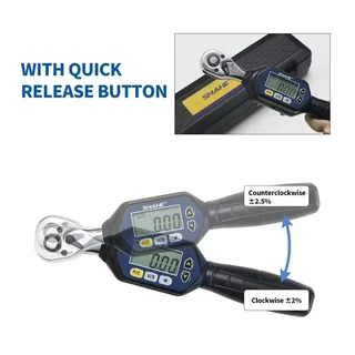 Shahe Mini Torque Wrench 1/4&#34; Portable Wrench with Bidirectional Ratchet Head (10007500)