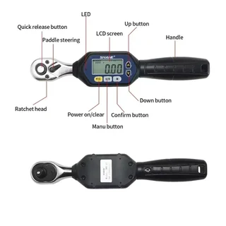 Shahe Mini Torque Wrench 1/4&#34; Portable Wrench with Bidirectional Ratchet Head (10007500)