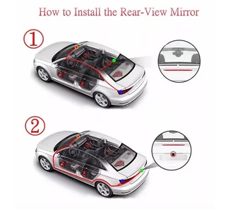 7 Inch TFT LCD Car Bluetooth Rear View Parking Mirror Monitor &#43; Reversing Car Camera  (10002503)