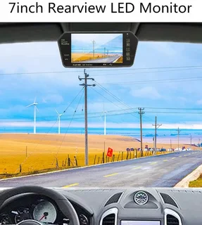 7 Inch TFT LCD Car Bluetooth Rear View Parking Mirror Monitor &#43; Reversing Car Camera  (10002503)