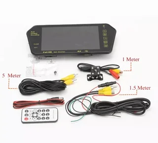 7 Inch TFT LCD Car Bluetooth Rear View Parking Mirror Monitor &#43; Reversing Car Camera  (10002503)