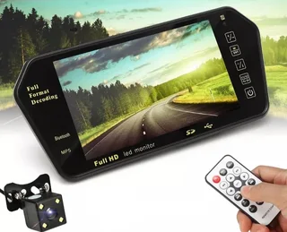 7 Inch TFT LCD Car Bluetooth Rear View Parking Mirror Monitor &#43; Reversing Car Camera  (10002503)