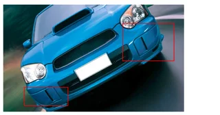 1 Pc Right Side Front Bumper Fog Light Bezel Cover for Subaru Impreza WRX/STI 2004/2005 (10007555)