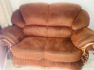 6 seater suede brown Sofas
