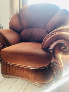 6 seater suede brown Sofas