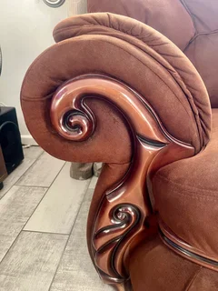 6 seater suede brown Sofas