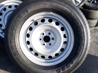 We are selling 17 inch clean as good as new Nissan Navara spare wheel with Dunlop tyre