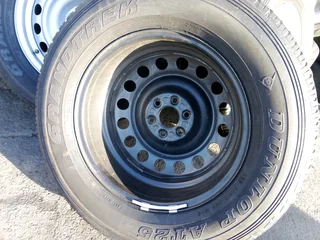 We are selling 17 inch clean as good as new Nissan Navara spare wheel with Dunlop tyre