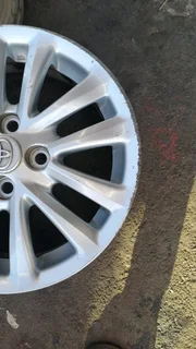 We are selling a set of 15 inch original Toyota Etios mag rims in a very good condition
