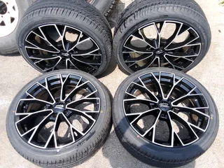 We are selling a set of brand new 17 inch VW polo mag rims with brand new tyres 215/40 17 all clean.