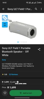 Sony ULT1 Field Bluetooth Speaker - BRAND NEW!!!