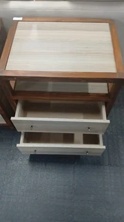 Handcrafted Wooden Pedestals – 2 Drawers
