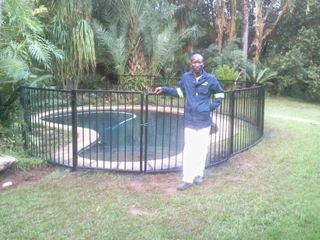 Swimming pool fencing