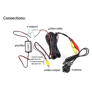 2V DC Power Relay Capacitor Rear Camera Filter Connector Rectifier