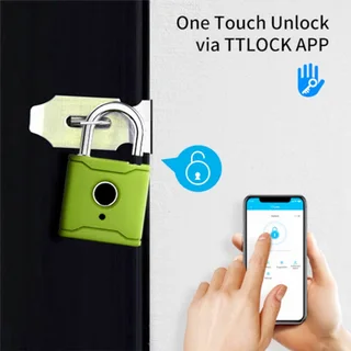 Bluetooth Smart Padlock Fingerprint Lock Keyless with TTlock App