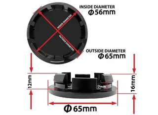 Centre Wheel Hub Cap 65mm Compatible with VW - 3B7601171