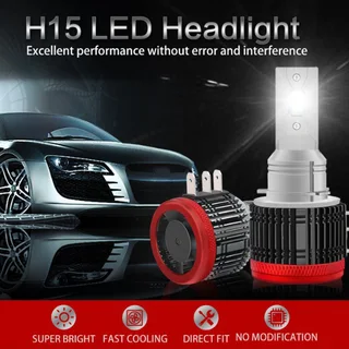 H15 LED Headlight Replacement Globes - Set of 2