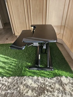 Brand new in the the box, compact sit or stand office stan. Ergo retail price is 5k