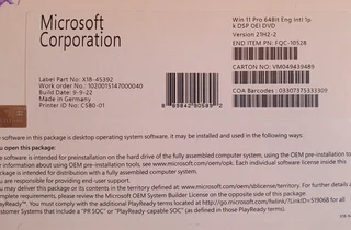 Microsoft Win 11 Pro 64bit software