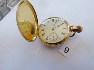 Gold plated pocket watch antique