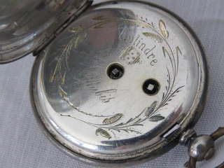 Ladies Pocket watch silver1870