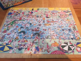 2 Heye Jigsaw puzzles 1000 pieces ,Cool Down, In Summer