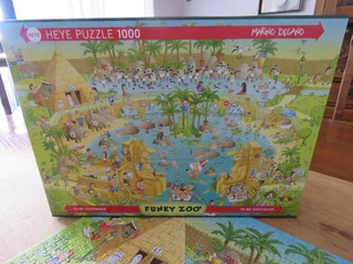2 Jig saw Puzzles, Funky zoo, Nile Habitat,Australian Habitat