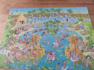 2 Jig saw Puzzles, Funky zoo, Nile Habitat,Australian Habitat