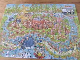 2 Jig saw Puzzles, Funky zoo, Nile Habitat,Australian Habitat