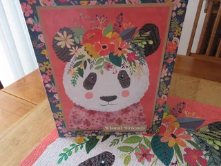 1 Heye Jig Saw Puzzle 100 pieces, Floral Friend , Cuddly Panda