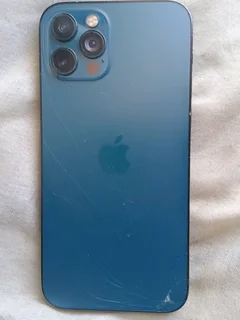 Apple iPhone 12 Pro 128gb 5G fingerprint good condition few cracks on back cover working properly or