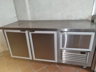 2 Meter Underbar fridge with compartments