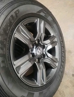 OEM Toyota rims and Dunlap grandtrek AT25