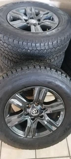 Fairly used Toyota rims and tyre