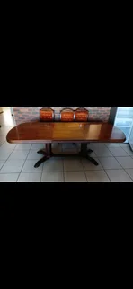 Imbuia Antique Diningroom table and chairs in excellent condition  asking Price R25000