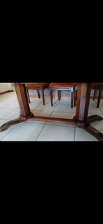 Imbuia Antique Diningroom table and chairs in excellent condition  asking Price R25000
