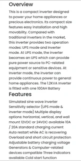 1200VA inverter R4000 Neg