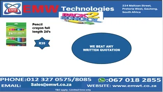 Pencil crayon full length 24&#39;s