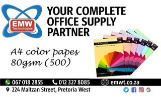 A4 Colour Papers (80gsm – 500 Sheets)